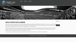 Careers - InPlay Sports Data