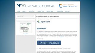 Patient Portal in Input Health - C.W. Wiebe Medical CentreC.W. Wiebe ...