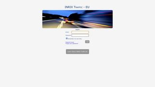 EU INRIX Traffic - Login