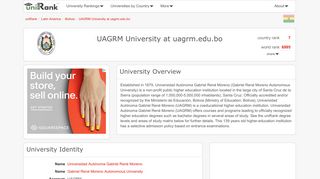 UAGRM University at uagrm.edu.bo | Ranking & Review - uniRank