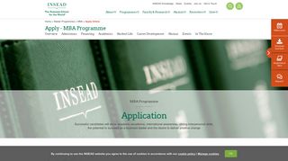MBA Application | Apply Now | INSEAD