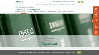 MBA Admissions | INSEAD