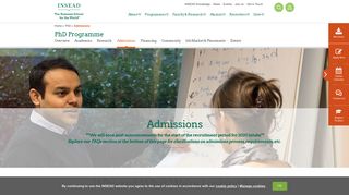 PhD Programme - Admissions | INSEAD