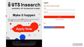 UTS Insearch online domestic application