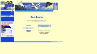 Online Test Login Page