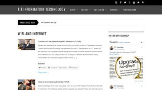 WiFi and Internet - FIT Information Technology