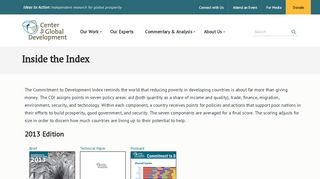 Inside the Index | Center For Global Development