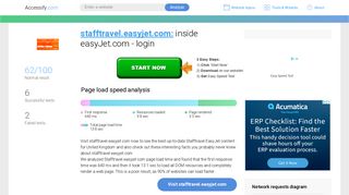 Access stafftravel.easyjet.com. inside easyJet.com - login