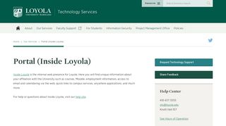 Inside Loyola - Technology Services - Loyola University Maryland