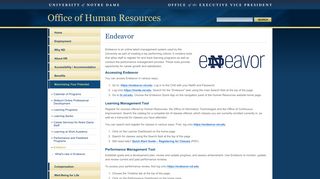 Endeavor // Office of Human Resources // University of Notre Dame