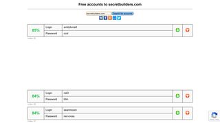 secretbuilders.com - free accounts, logins and passwords
