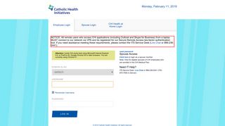 Employee Login - Inside CHI - Catholic Health Initiatives