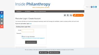 Login or Register to Post Jobs - Inside Philanthropy