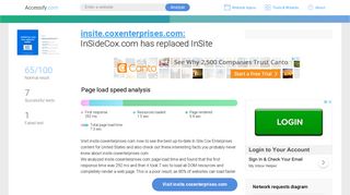 Access insite.coxenterprises.com. InSideCox.com has replaced InSite