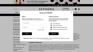 Customer Service - Beauty Insider Account Information | Sephora