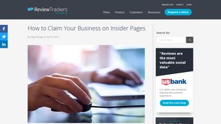 How to Claim Your Business on Insider Pages | ReviewTrackers