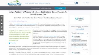Insight Academy of Arizona Introduces Destinations ... - Business Wire