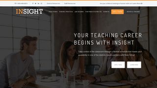 Work With Insight: Insight | An Education Staffing Provider