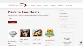 Printable Timesheets | Employee Resources at Insight Global