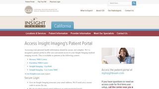 Patient Portal Access for California patients