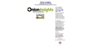 Onion Insights - Shopper Sign Up