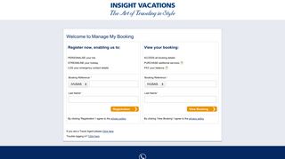 Manage My Booking - Manage Your Booking