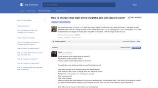 How to change email login since insightbb.com will cease to exist ...