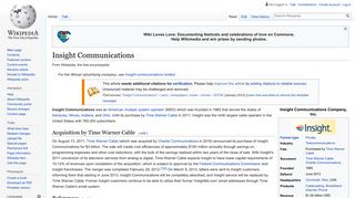 Insight Communications - Wikipedia