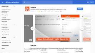 Insightly - G Suite Marketplace - Google