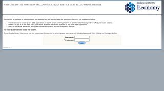Northern Ireland Insolvency Service DRO website