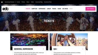 Tickets – EDC Las Vegas 2019