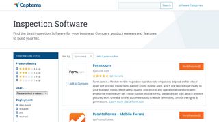 Top 20 Inspection Software 2019 - Compare Reviews - Capterra