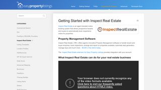 Getting Started with Inspect Real Estate - Documentation for Easy ...