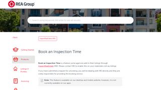Book an Inspection Time - REA Support - RealEstate