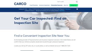 Inspection Site Locator | CARCO