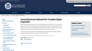 Secure Electronic Network for Travelers Rapid Inspection | U.S. ...