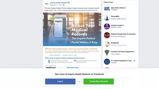 The new Inspira Patient Portal makes it... - Inspira Health Network ...
