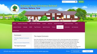 The Inspire Curriculum - Stanton Road Primary School