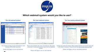 InSPire Net Webmail Portal