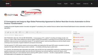 IT Convergence and Inspyrus Sign Global Partnership Agreement to ...
