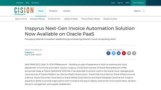 Inspyrus Next-Gen Invoice Automation Solution Now Available on ...