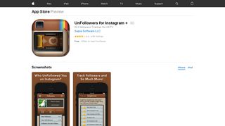 UnFollowers for Instagram + on the App Store - iTunes - Apple