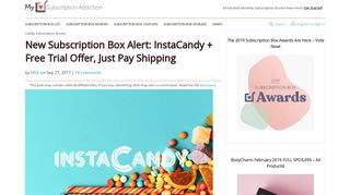 New Subscription Box Alert: InstaCandy + Free Trial Offer | MSA