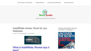 Instaffiliate review; Is it a scam or legit? | Avert Scams