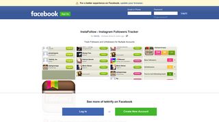 InstaFollow - Instagram Followers Tracker | Facebook