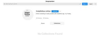 Instafollow online (instafollowonline) on Designspiration