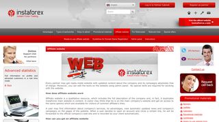 Ready-made website - InstaForex Affiliate Program
