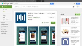 Prolific Works - Free books on your device - Apps on Google Play
