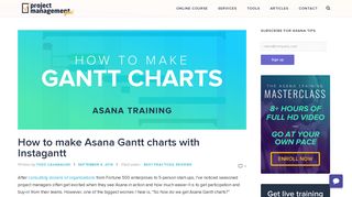 How to make Asana Gantt charts with Instagantt » Asana Training