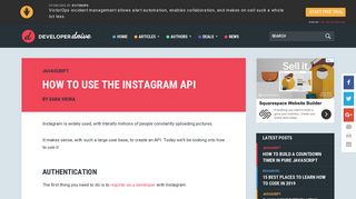 How to use the Instagram API - Developer Drive